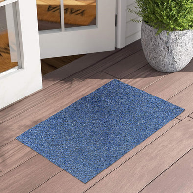 Light Blue Anti-Skid Rubber Door Mat