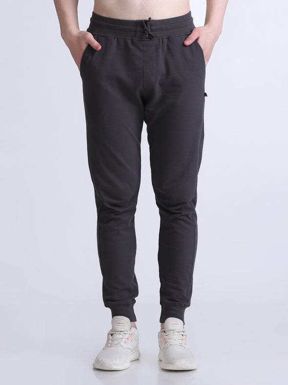 COMFY PREMIUM COTTON JOGGERS- STEEL GREY