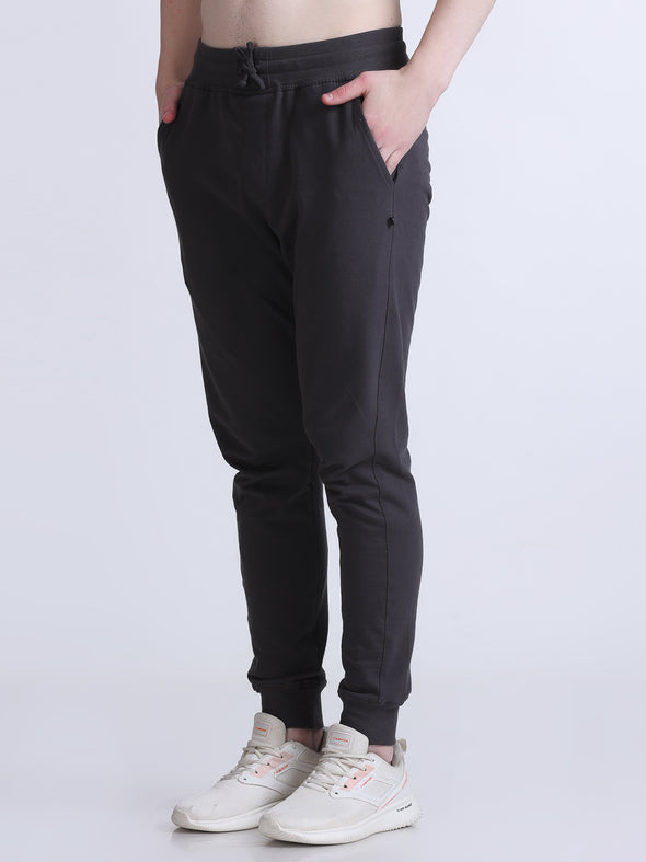 COMFY PREMIUM COTTON JOGGERS- STEEL GREY