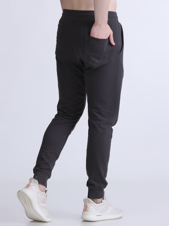 COMFY PREMIUM COTTON JOGGERS- STEEL GREY