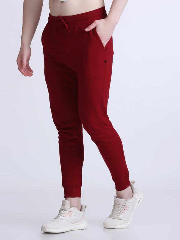 COMFY PREMIUM COTTON JOGGERS MAROON