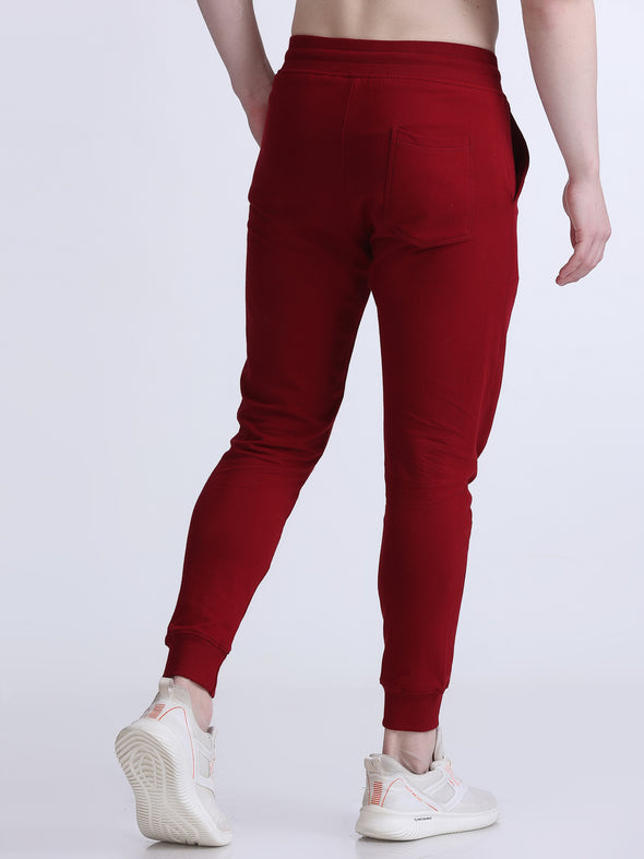 COMFY PREMIUM COTTON JOGGERS MAROON