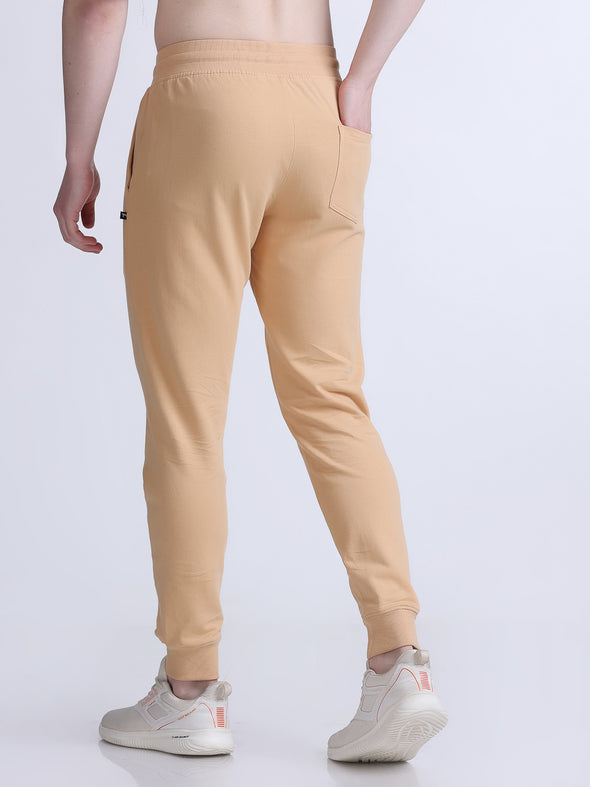 COMFY PREMIUM COTTON JOGGERS BEIGE