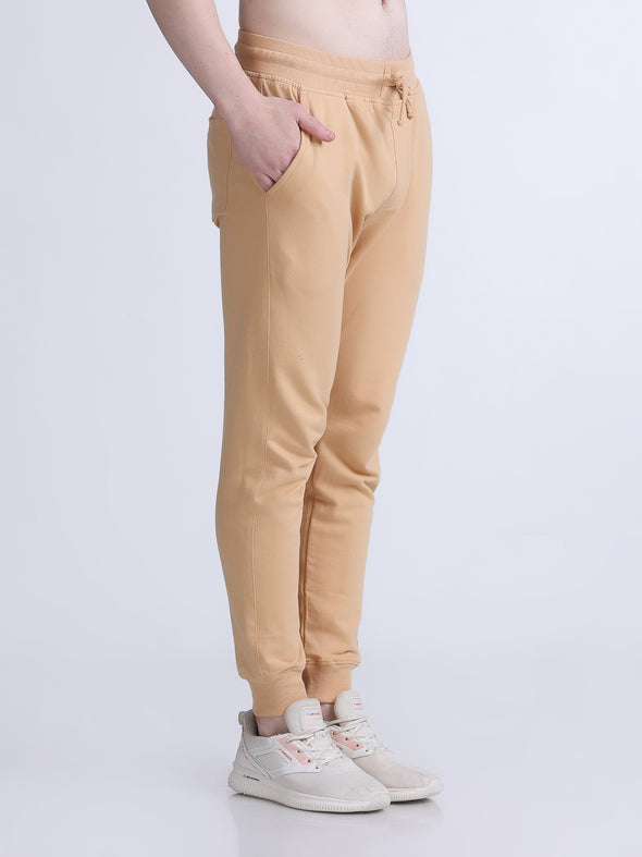 COMFY PREMIUM COTTON JOGGERS BEIGE