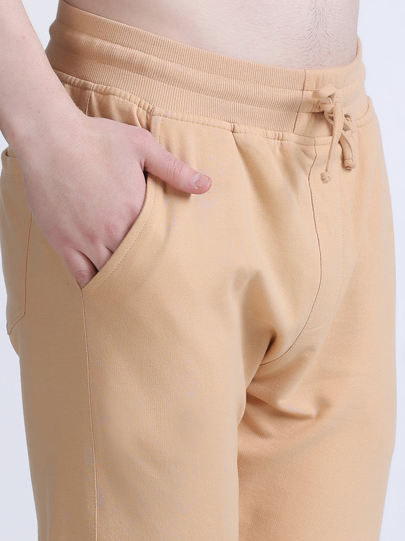 COMFY PREMIUM COTTON JOGGERS BEIGE