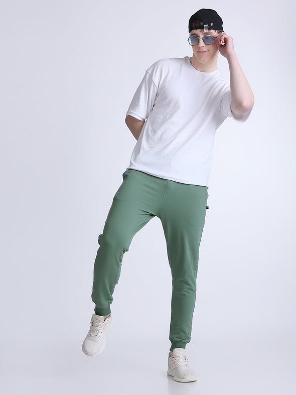 COMFY PREMIUM COTTON JOGGERS GREEN