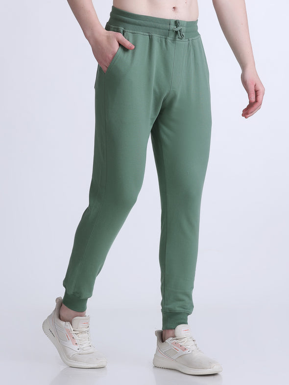 COMFY PREMIUM COTTON JOGGERS GREEN