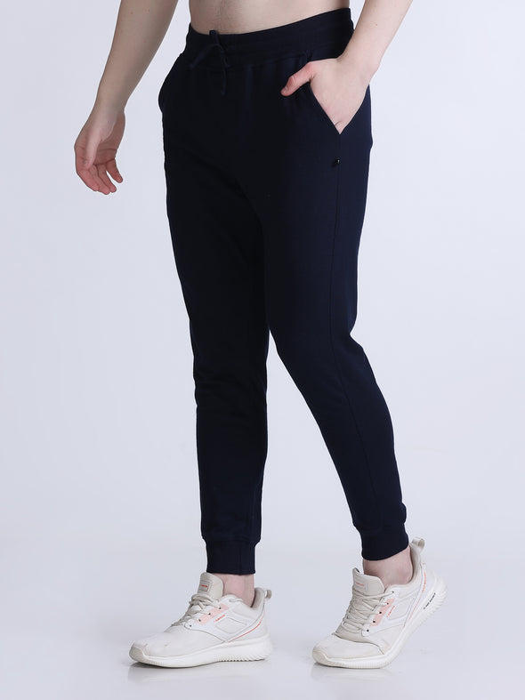 COMFY PREMIUM COTTON JOGGERS NAVY