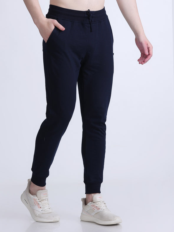 COMFY PREMIUM COTTON JOGGERS NAVY