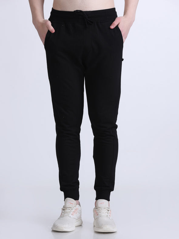 COMFY PREMIUM COTTON JOGGERS BLACK