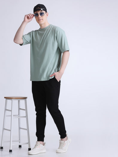 Oversized Solid T-Shirt Pista
