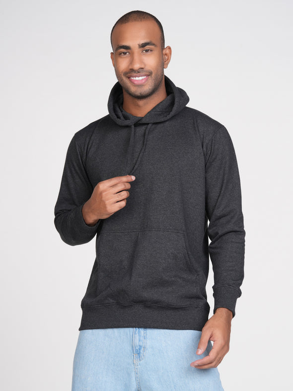 Fleece Hoodie Men top Dark