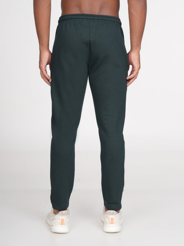 Cotton Fleece Track Pants : Green