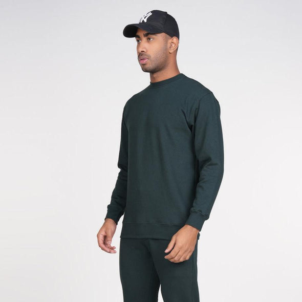 Cotton Fleece Sweatshirt : Green