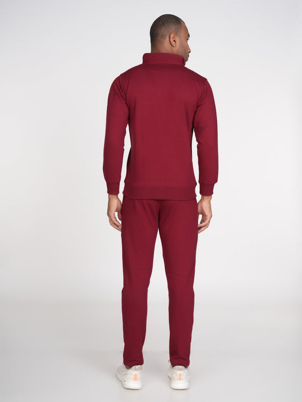 Cotton Fleece Co-ord Set : Maroon