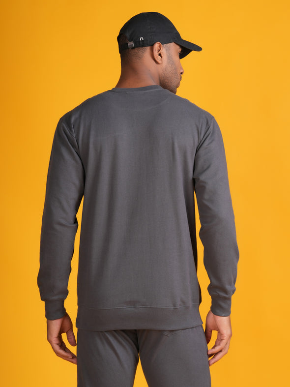 All Weather Cotton Sweatshirt: Steel Grey