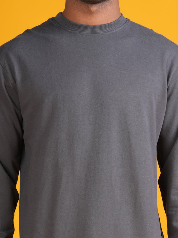 All Weather Cotton Sweatshirt: Steel Grey