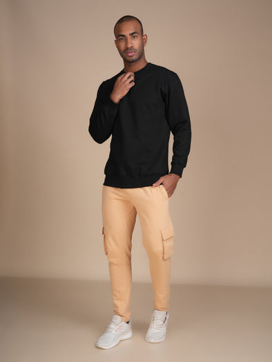 All Weather Men Designer Track Pant: Beige