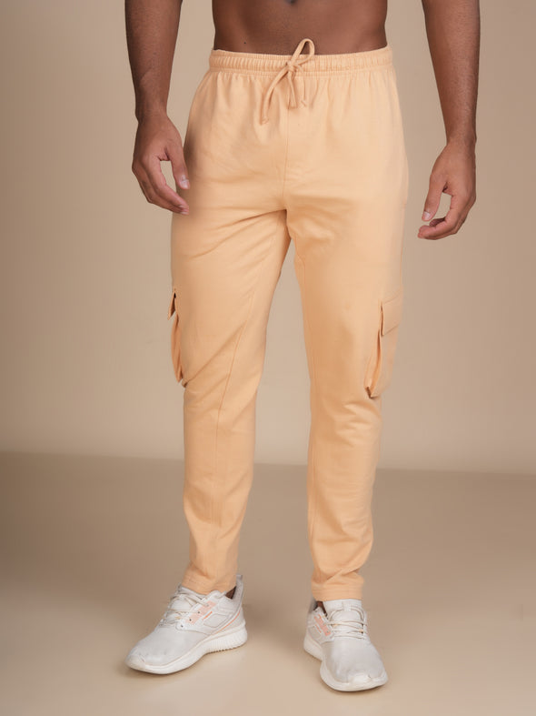 All Weather Men Designer Track Pant: Beige