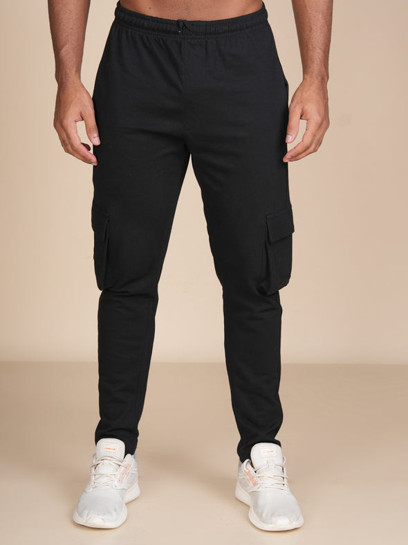 All Weather Men Designer Track Pant: Black