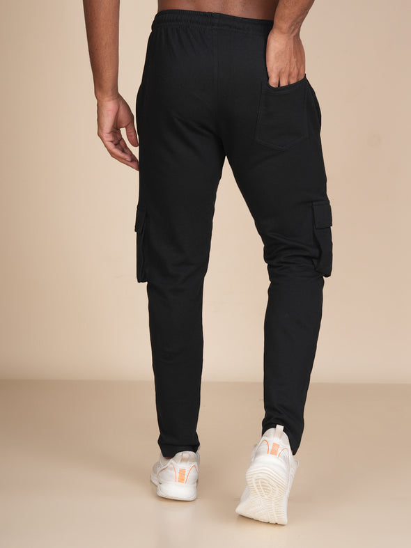 All Weather Men Designer Track Pant: Black