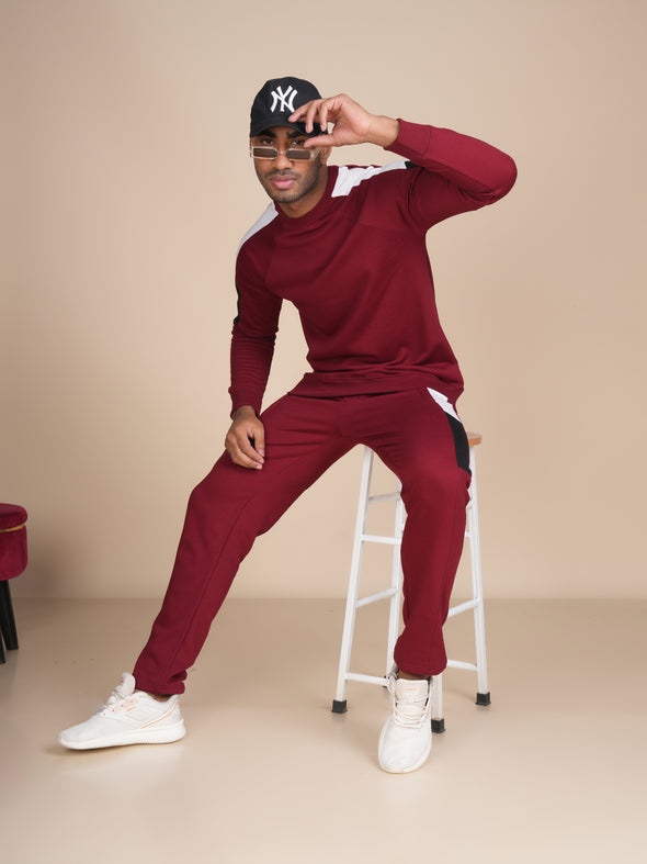 All Weather Designer Co-ord Set : Maroon